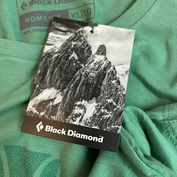 Black Diamond XL Green Logo  Short Sleeve Tee - Picture 5 of 5